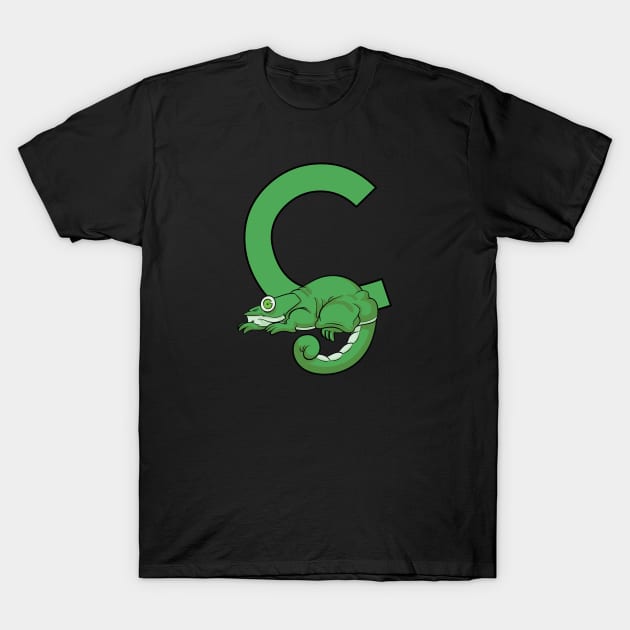 C is for Chameleon T-Shirt by futiledesigncompany